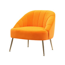 Load image into Gallery viewer, Nubuck Velvet Bucket Style Accent Chair