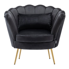 Load image into Gallery viewer, Velvet Lotus Scallop Tub Chair With Cushion