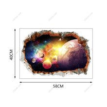 Load image into Gallery viewer, 3D Wall Stickers Planet Universe Galaxy Outer Space Spacecraft Astronaut