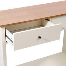 Load image into Gallery viewer, Wooden Console Table Hall End Side Table with 2 Drawers 1 Shelf