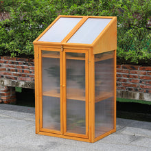 Load image into Gallery viewer, Garden Wooden Polycarbonate Plant Growhouse