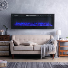Load image into Gallery viewer, Recessed and Wall Mounted Fireplace, Remote Control with Timer