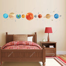 Load image into Gallery viewer, Space Planet Wall Stickers Removable Watercolor Solar System