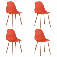 Load image into Gallery viewer, Set of 4 Modern Plastic Dining Chairs