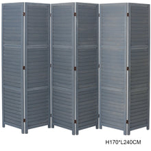 Load image into Gallery viewer, Panel Folding Wood Room Divider Partition Screen Separator