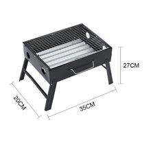 Load image into Gallery viewer, Portable Charcoal BBQ Grill Stove Travel Cooker &amp Grill