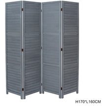 Load image into Gallery viewer, Panel Folding Wood Room Divider Partition Screen Separator