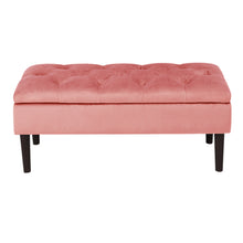 Load image into Gallery viewer, Velvet Ottoman Storage Bench