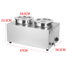 Load image into Gallery viewer, Rectangle Stainless Steel Food Warmer