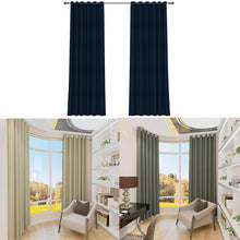 Load image into Gallery viewer, Set of 2 Curtains With Metal Eyelets Ombre Backout Grommet Curtain Panels-3 Colors