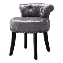 Load image into Gallery viewer, Velvet Bedroom Chair Makeup Vanity Padded Dressing Stool