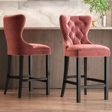 Load image into Gallery viewer, Vintage Velvet Bar Stools Chairs