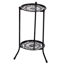 Load image into Gallery viewer, Vintage 2 Tier Metal Plant Display Stand