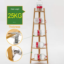 Load image into Gallery viewer, 5-Tier Modern Corner Ladder Shelf for Plant Display