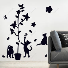 Load image into Gallery viewer, Cute Cats Wall Art Stickers PVC Decal Home Kids Decor Mural DIY