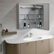 Load image into Gallery viewer, LED Illuminated Bathroom Mirror Cabinet with Touch Switch