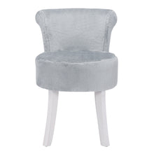 Load image into Gallery viewer, Plush Shaggy Dressing Table Stool Piano Seat