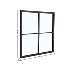 Load image into Gallery viewer, Classic Window Mirror Wall Metal Framed Mirror,Black