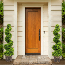 Load image into Gallery viewer, 2pcs Artificial Potted Rotating Topiary Trees Garden Yard Ornament with Pot