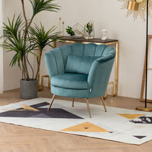 Load image into Gallery viewer, Modern Velvet Fabric Armchair Tub Occasional Chair