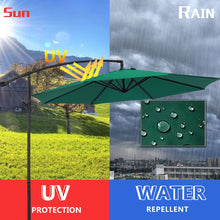 Load image into Gallery viewer, 3M Dark Green Sun Parasol Hanging Banana Umbrella