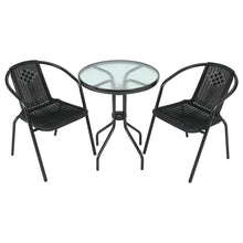 Load image into Gallery viewer, Outdoor Metal Coffee Dining Set, Black