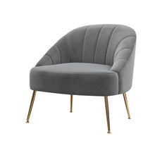 Load image into Gallery viewer, Nubuck Velvet Bucket Style Accent Chair