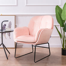 Load image into Gallery viewer, Linen Double Layer Padded Chair Armchair