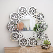 Load image into Gallery viewer, Wall Hung Round Contemporary Art Mirror