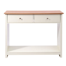 Load image into Gallery viewer, Wooden Console Table Hall End Side Table with 2 Drawers 1 Shelf