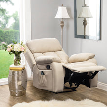 Load image into Gallery viewer, PU Leather Heated Massage Sofa Recliner Armchair