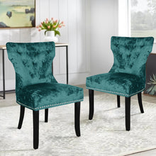 Load image into Gallery viewer, Set of 2 Modern Buttoned Dining Chairs