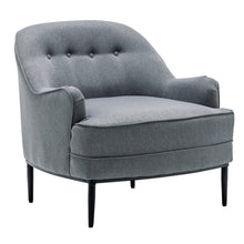 Load image into Gallery viewer, Chesterfield Linen Buttons Padded Accent Armchair