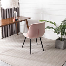 Load image into Gallery viewer, Set of 2 Velvet Leisure Dining Chairs, Light Pink