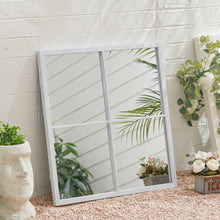 Load image into Gallery viewer, Classic Window Mirror Wall Metal Framed Mirror,White