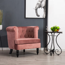 Load image into Gallery viewer, Soft Armchair Curved Accent Chair