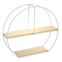 Load image into Gallery viewer, Metal/Solid Wood Floating Shelf with Sturdy - 6 Shape !