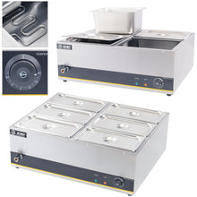 Load image into Gallery viewer, Commercial 4-6 Pan Stainless Steel Electric Steamer Steam Table Food Warmer Steam