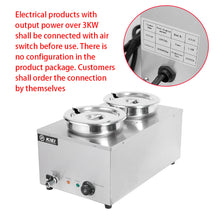 Load image into Gallery viewer, Rectangle Stainless Steel Food Warmer