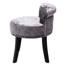 Load image into Gallery viewer, Velvet Bedroom Chair Makeup Vanity Padded Dressing Stool