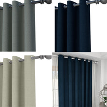 Load image into Gallery viewer, Set of 2 Curtains With Metal Eyelets Ombre Backout Grommet Curtain Panels-3 Colors