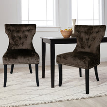Load image into Gallery viewer, Set of 2 Modern Buttoned Dining Chairs