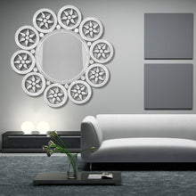Load image into Gallery viewer, Wall Hung Round Contemporary Art Mirror