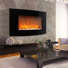 Load image into Gallery viewer, Wall Mounted LED Electric Fireplace
