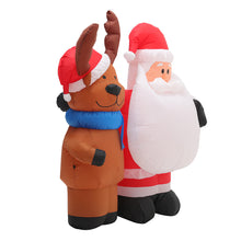 Load image into Gallery viewer, 1.5m Inflatable Father Christmas Air Blown with 4 LED Light UK Plug Outdoor Decor, SC0001