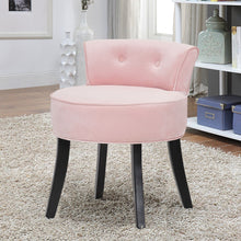 Load image into Gallery viewer, Velvet Soft Seat Low Back Dressing Table Stool