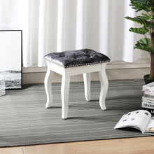Load image into Gallery viewer, Soft Grey Dressing Table Stool
