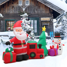 Load image into Gallery viewer, 2.8m Inflatable Father Christmas Air Blown with 6 LED Light UK Plug Outdoor Decor, SC0003