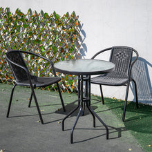 Load image into Gallery viewer, Outdoor Metal Coffee Dining Set, Black
