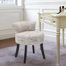 Load image into Gallery viewer, Bedroom Padded Low Back Piano Dressing Table Stool